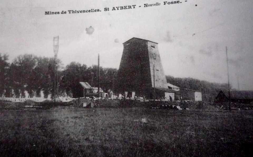 Thivencelle - Fosse Saint-Aybert, chevalement de fonçage