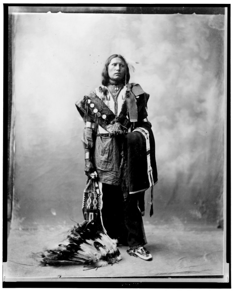 Thomas American Horse, full-length portrait, standing, facing slightly right LCCN98509241