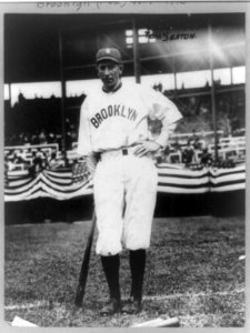Thomas Gordon Seaton, baseball player with Brooklyn (Fed.), standing, facing front, in uniform LCCN90706262