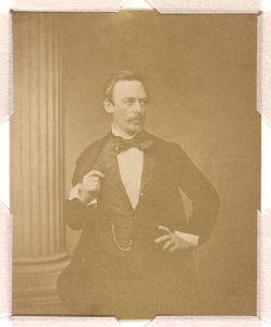 Thomas Crawford, three-quarter length studio portrait, standing, facing right LCCN2015651553 photo
