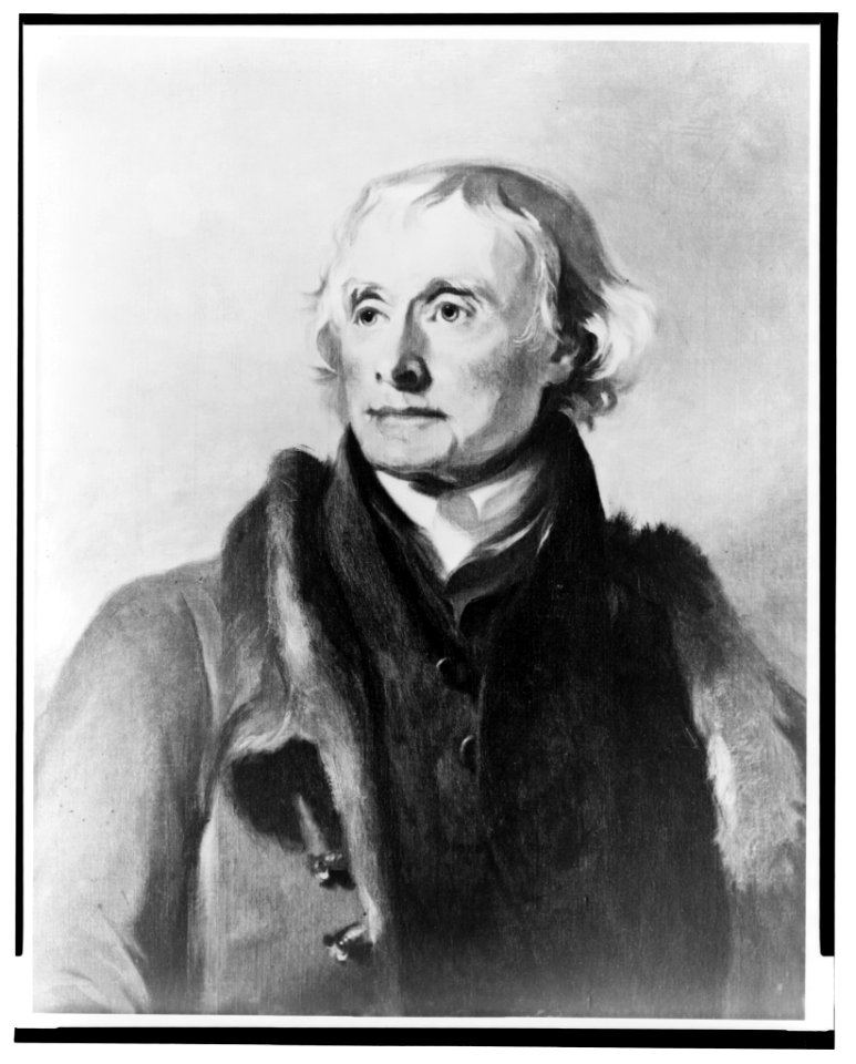 Thomas Jefferson, three-quarter length portrait, facing left LCCN2014648284