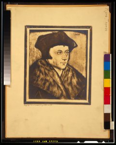Thomas More, head-and-shoulders portrait, facing right LCCN2001696711