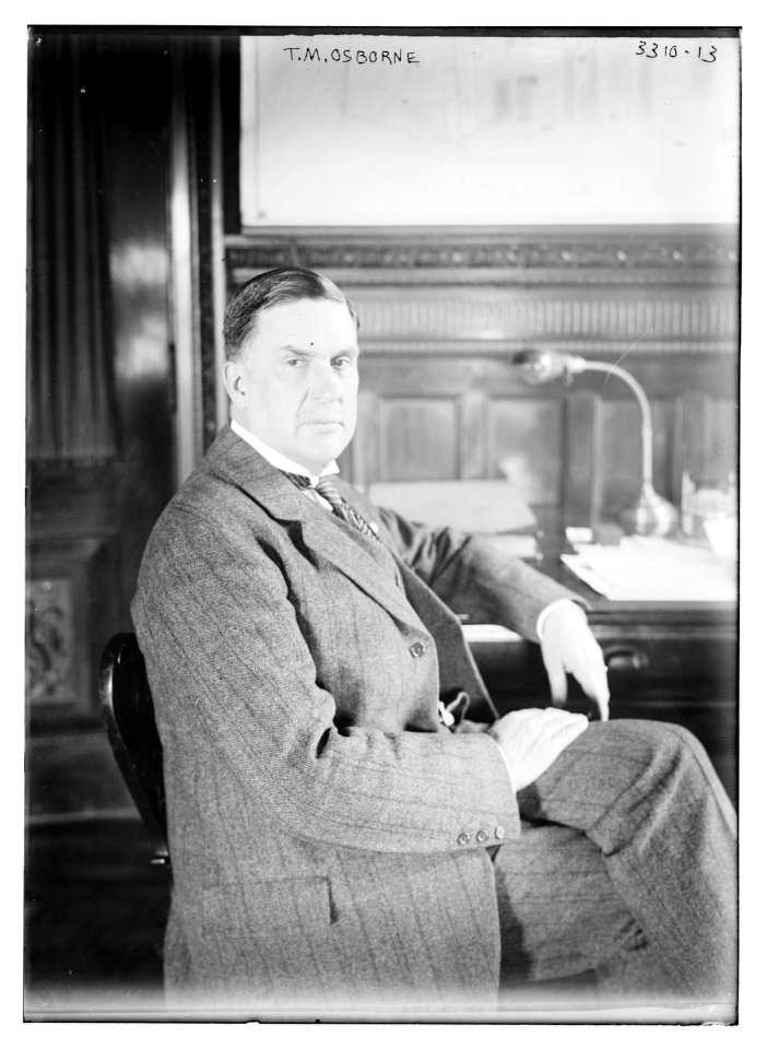 Thomas Mott Osborne circa 1910 at his desk