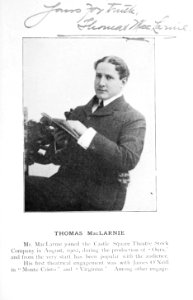 Thomas MacLarnie, stage actor