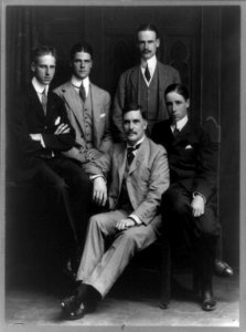 Thomas Mott Osborne, full-length portrait, seated, facing left, and his four sons LCCN89706563