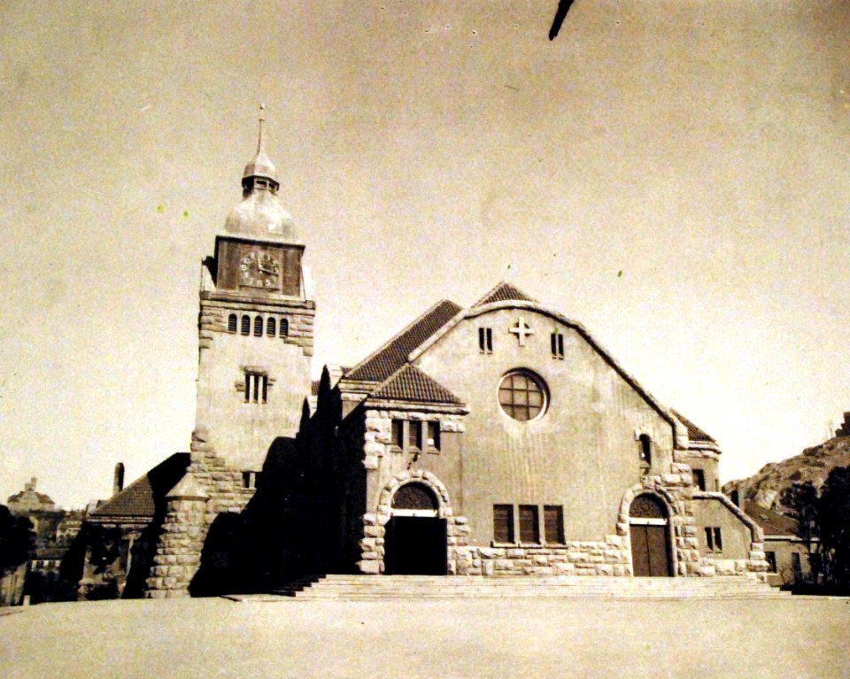 青岛基督教堂 1948年