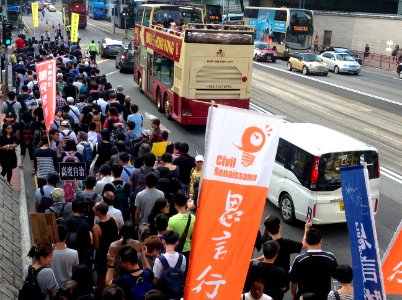 香港各界發起反人大釋法大遊行和集會 36