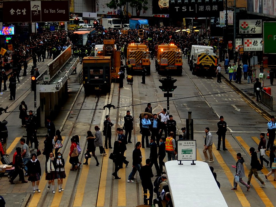 香港最後一個佔領區完成清場 01