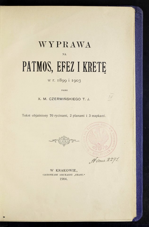 Wyprawa na Patmos, Efez i Krete w r. 1899 i 1903 1904 (72175439)