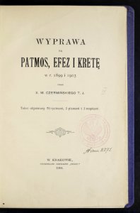 Wyprawa na Patmos, Efez i Krete w r. 1899 i 1903 1904 (72175439)