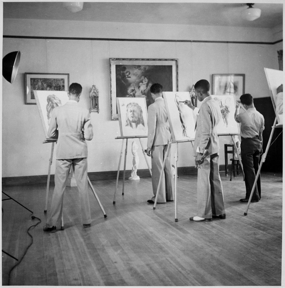 Xavier University, art class - NARA - 559213