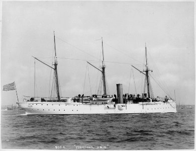 Yorktown (Gunboat 1). Starboard side, 1891 - NARA - 512891 photo