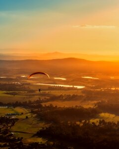 Recreation parachute adventure
