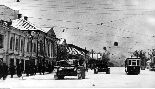 Zajęcie przez wojska niemieckie miasta Kalinin (2-800)