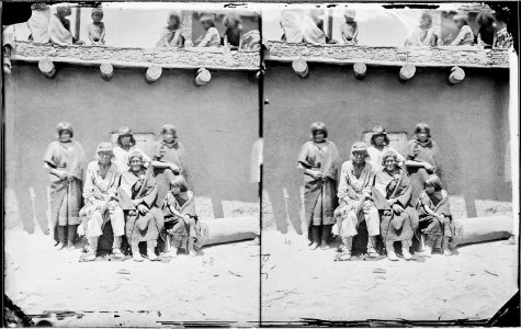 Zuni Indians old and young New Mexico 1873 - NARA - 519772