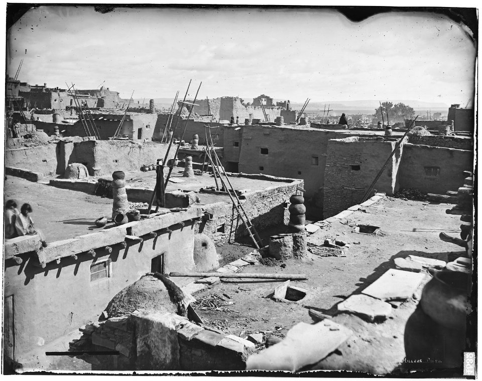 Zuni Pueblo, looking southeast - NARA - 523770