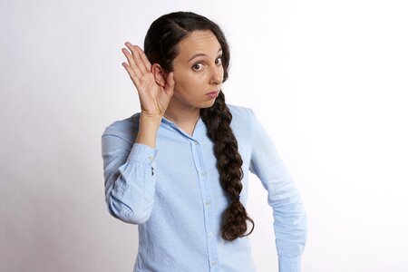 Hands on head head ear