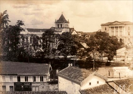 Álbum Fotografias de São Paulo 1900 - Jardim do Palácio do Governo