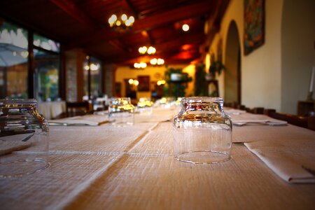 Cloth cutlery restaurant