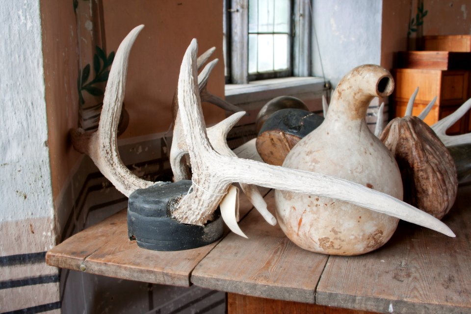 Älghorn av serintyp, troligen mellansvenskt ursprung - Skoklosters slott - 95016