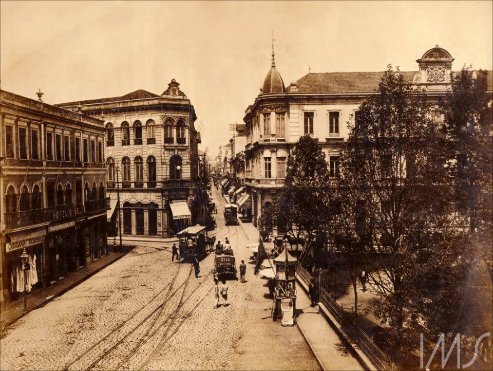 Álbum Fotografias de São Paulo 1900 - Largo e rua São Bento
