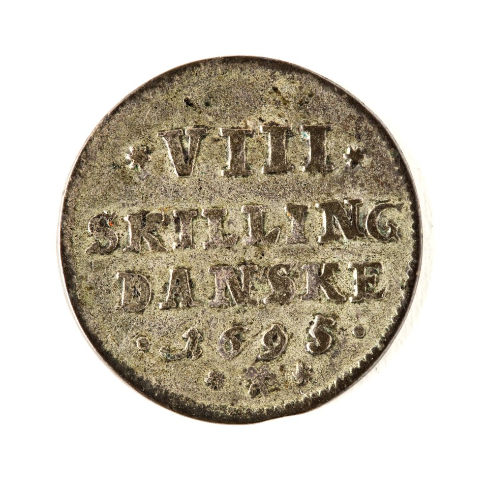 Åttaskilling dansk, 1695 - Skoklosters slott - 109439