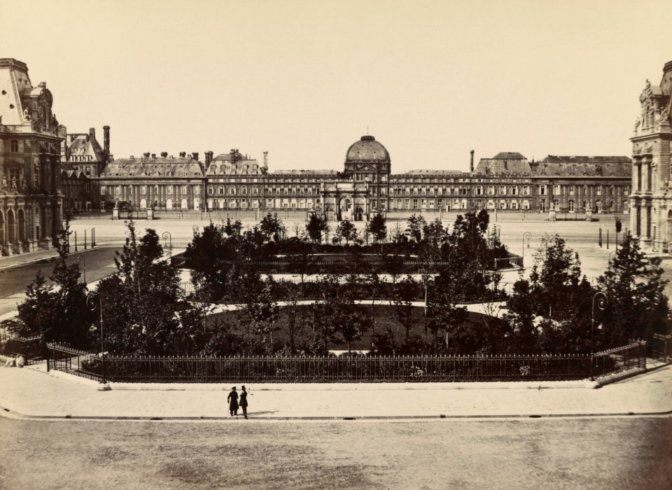 Édouard Baldus, Tuileries from the Louvre, between 1851 and 1870