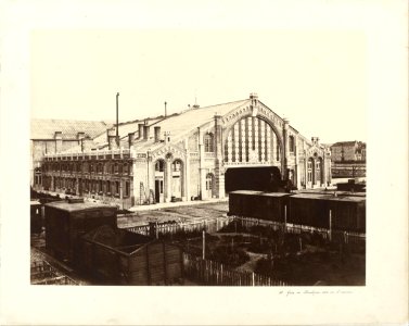 Édouard Baldus - Gare de Boulogne, Côté de Paris - Google Art Project photo
