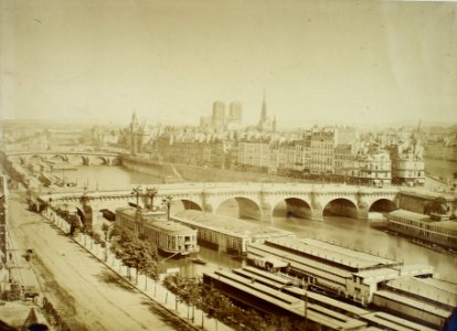 Édouard Baldus - Seine avec ses ponts