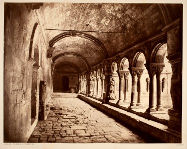 Édouard Baldus - Arles. Cloitre St. Trophime (north gallery) - Google Art Project