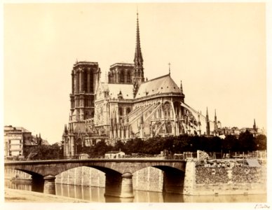 Édouard Baldus, Notre-Dame (Abside), 1860s - Metropolitan Museum of Art photo