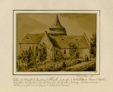 Église de Mautort d'après nature