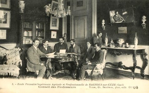 École Primaires Supérieure agricole et professionnelle de Bagnols-sur-Cèze (Gard), professeurs