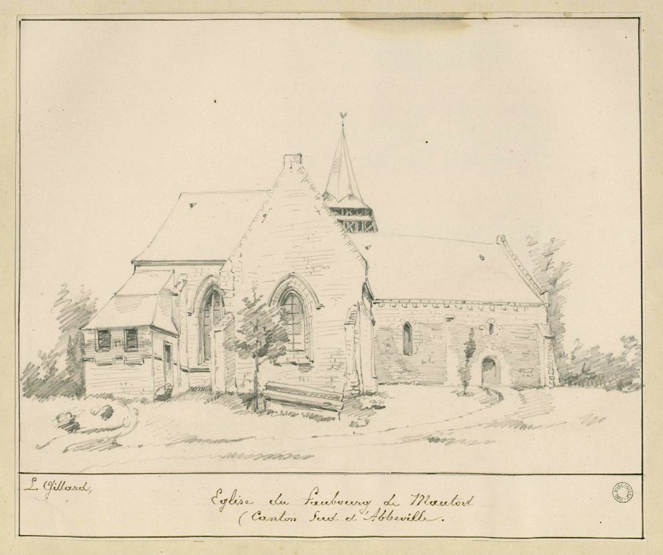 Église de Mautort par Léon Gillard (1827-1889)