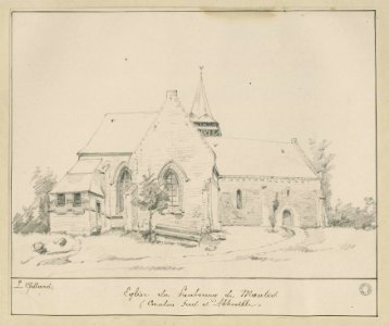 Église de Mautort par Léon Gillard (1827-1889)