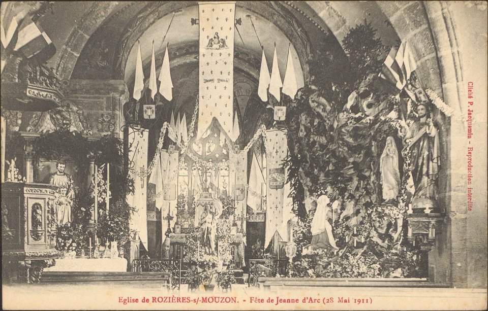 Église de Rozières-sur-Mouzon, Fête de Jeanne d'Arc (28 mai 1911) CP 3674 PR