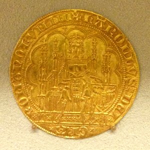 Écu d'or of Charles IV (Holy Roman Empire) SMB Münzkabinett 18206248 – obverse