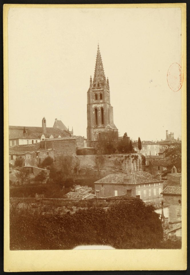 Église monolithe de Saint-Émilion - J-A Brutails - Université Bordeaux Montaigne - 0015