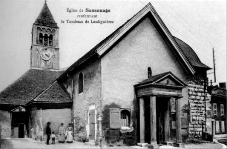 Église de Sassenage, renfermant le Tombeau de Lesdiguières, p32 L'Isère 1900-1920 - édition V , buraliste photo