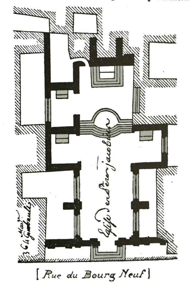 Église des jacobins 1769 plan coluel Troyes 06109