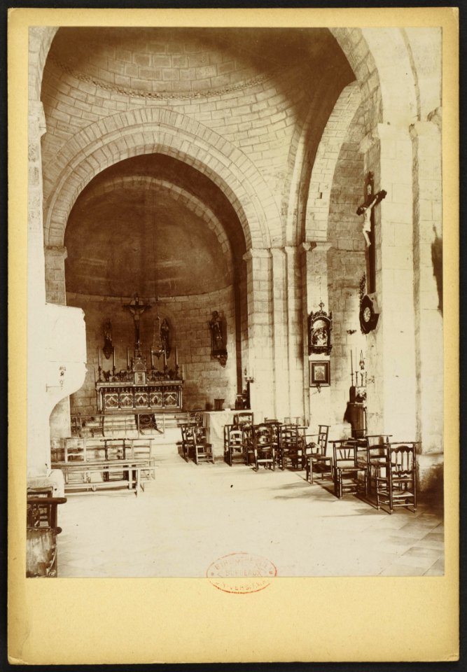 Église Saint-André de Pellegrue - J-A Brutails - Université Bordeaux Montaigne - 0629