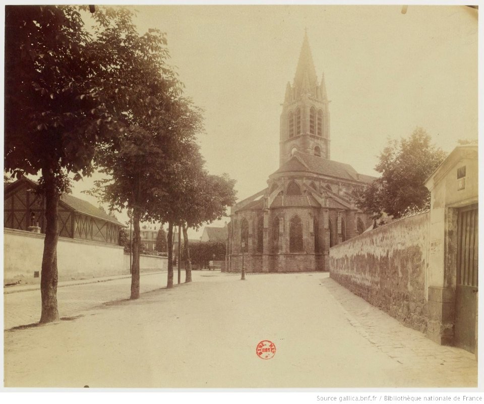 Église Saint-Germain de Vitry-sur-Seine.Atget Eugène btv1b10518551h 1
