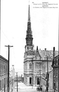 Église Saint-Jean-Baptiste de Québec par Neurdein