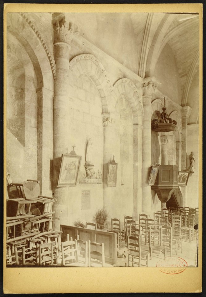 Église Saint-Pierre de Petit-Palais-et-Cornemps - J-A Brutails - Université Bordeaux Montaigne - 0614