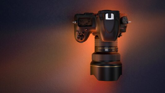 Digital photo camera lens