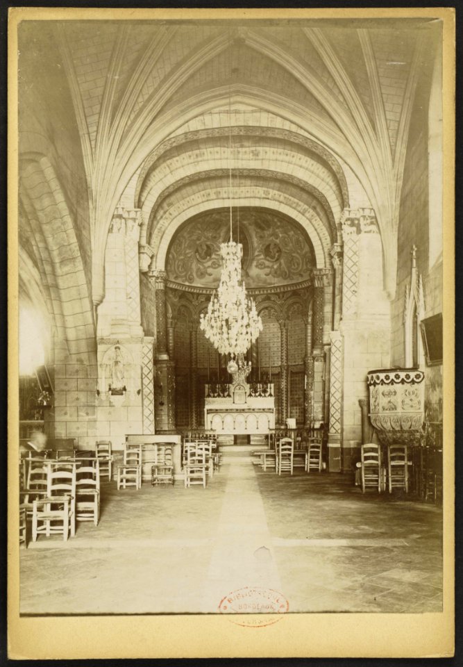 Église Saint-Quentin de Saint-Quentin-de-Baron - J-A Brutails - Université Bordeaux Montaigne - 0598