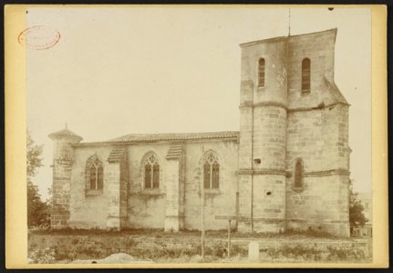 Église Saint-Romain de Targon - J-A Brutails - Université Bordeaux Montaigne - 0633
