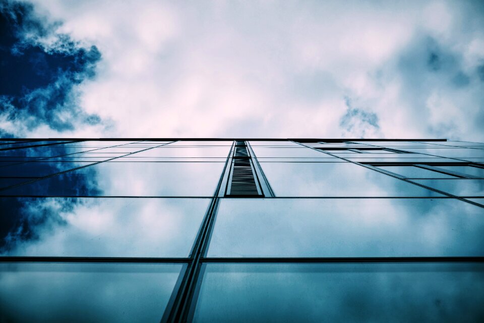 Structure skyscraper sky