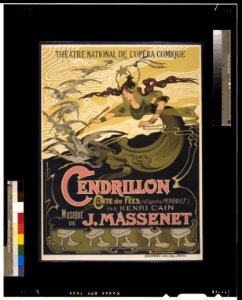 Émile Bertrand - Jules Massenet - Cendrillon poster - Original LoC scan