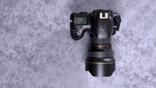 Digital photo camera lens